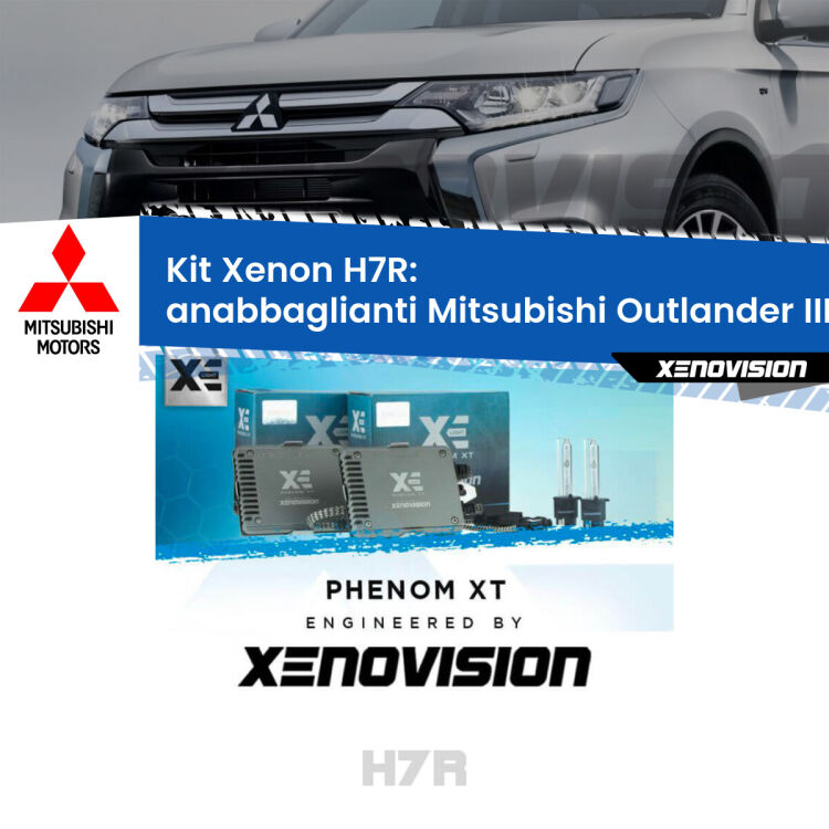 <strong>Kit Xenon </strong><strong>H7R</strong><strong> </strong><strong>Professionale</strong> Mitsubishi Outlander III</strong> GF (2012 - 2020). Taglio di luce perfetto, zero spie e riverberi. Leggendaria elettronica Canbus Xenovision. Qualità Massima Garantita.