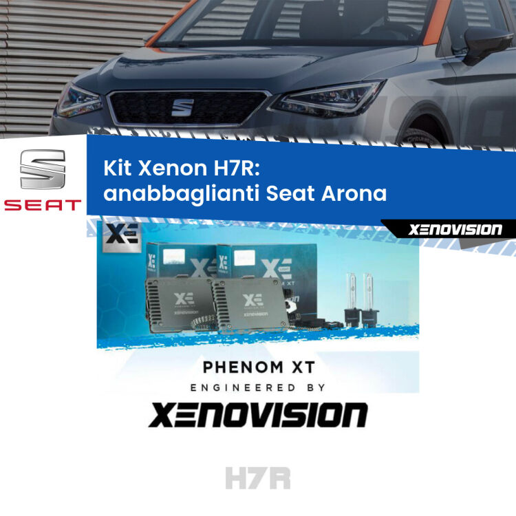 <strong>Kit Xenon </strong><strong>H7R</strong><strong> </strong><strong>Professionale</strong> Seat Arona</strong>  (2017 in poi). Taglio di luce perfetto, zero spie e riverberi. Leggendaria elettronica Canbus Xenovision. Qualità Massima Garantita.