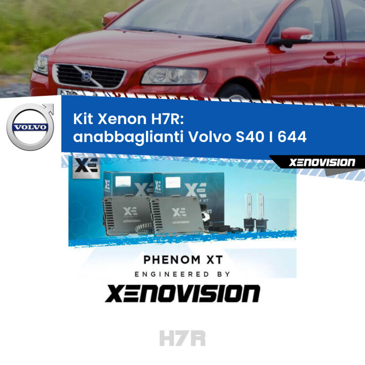 <strong>Kit Xenon </strong><strong>H7R</strong><strong> </strong><strong>Professionale</strong> Volvo S40 I</strong> 644 (a parabola doppia). Taglio di luce perfetto, zero spie e riverberi. Leggendaria elettronica Canbus Xenovision. Qualità Massima Garantita.