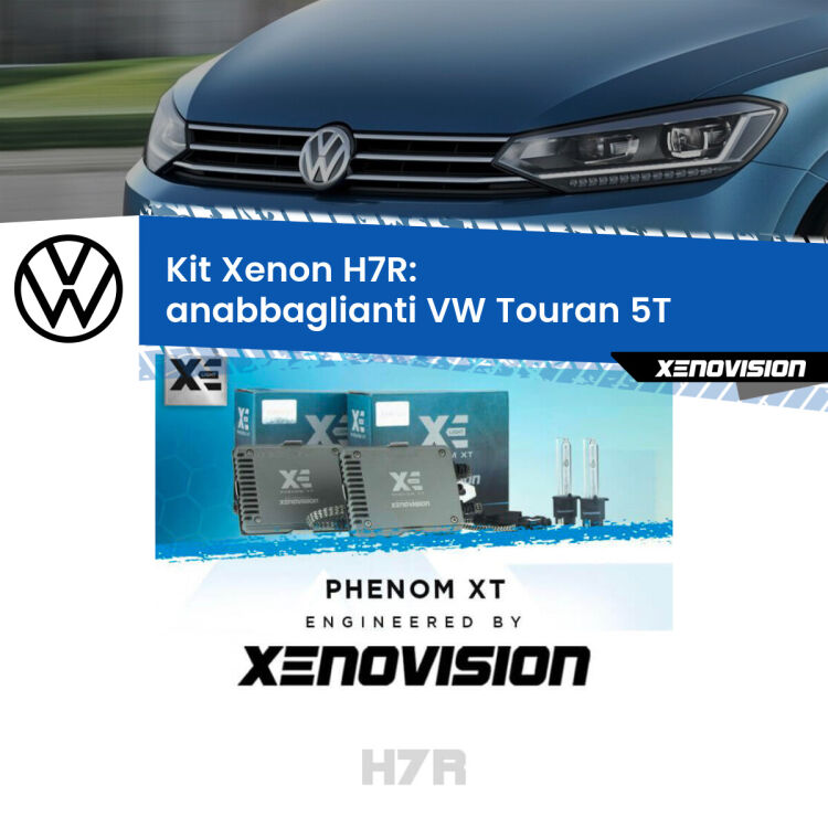 <strong>Kit Xenon </strong><strong>H7R</strong><strong> </strong><strong>Professionale</strong> VW Touran</strong> 5T (2015 - 2019). Taglio di luce perfetto, zero spie e riverberi. Leggendaria elettronica Canbus Xenovision. Qualità Massima Garantita.