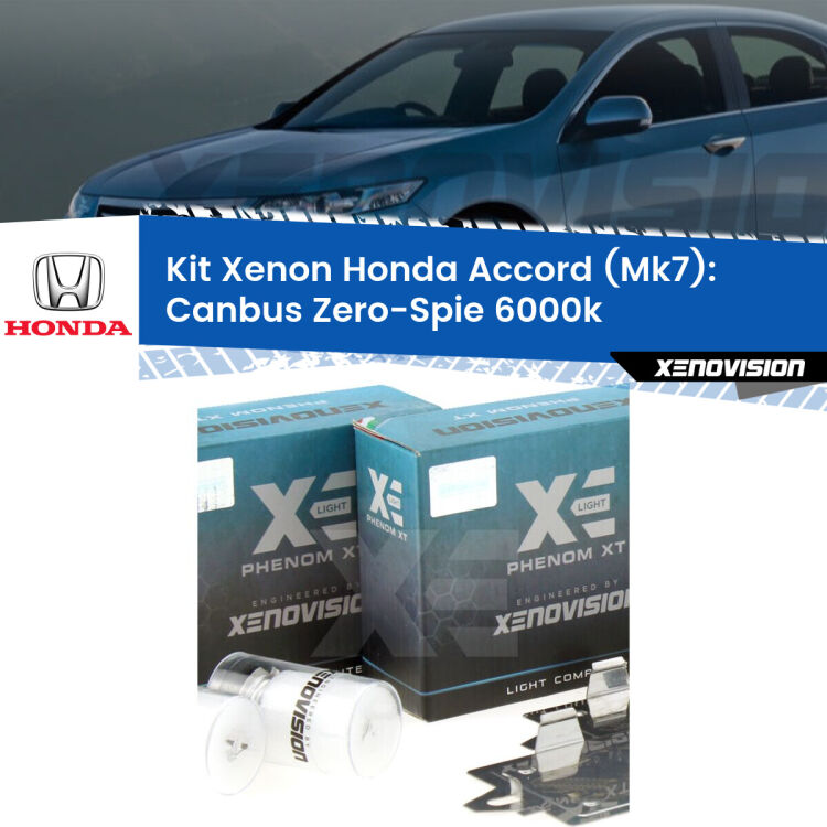 <strong>Kit Xenon&nbsp;</strong><strong>H1&nbsp;</strong><strong>Professionale</strong> per fari anabbaglianti Honda Accord Mk7 ((2002 - 2007)). Taglio di luce perfetto, zero riverberi. Canbus zero spie. Qualit&agrave; Massima Garantita.