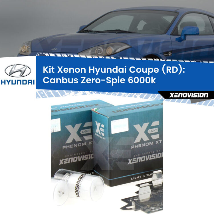 <strong>Kit Xenon&nbsp;</strong><strong>H1&nbsp;</strong><strong>Professionale</strong> per fari anabbaglianti Hyundai Coupe RD ((1996 - 1999)). Taglio di luce perfetto, zero riverberi. Canbus zero spie. Qualit&agrave; Massima Garantita.