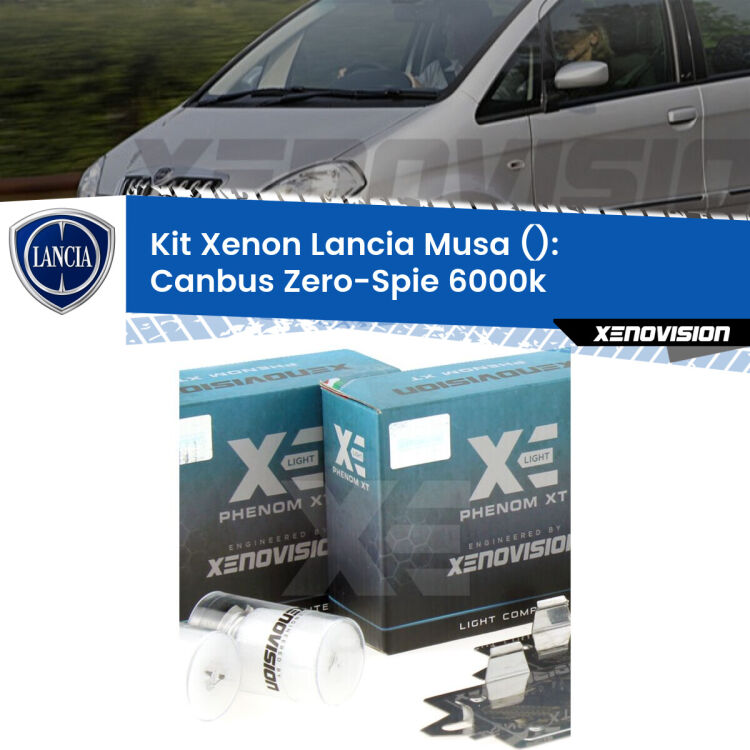 <strong>Kit Xenon&nbsp;</strong><strong>H1&nbsp;</strong><strong>Professionale</strong> per fari anabbaglianti Lancia Musa  ((2004 - 2007)). Taglio di luce perfetto, zero riverberi. Canbus zero spie. Qualit&agrave; Massima Garantita.