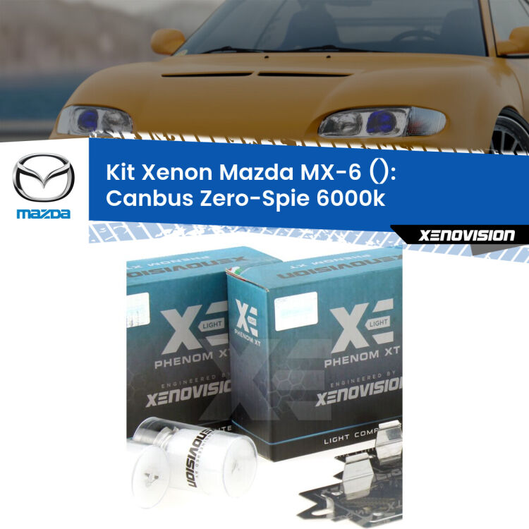 <strong>Kit Xenon </strong><strong>H1 </strong><strong>Professionale</strong> per fari anabbaglianti Mazda MX-6  ((1992 - 1997)). Taglio di luce perfetto, zero riverberi. Canbus zero spie. Qualità Massima Garantita.