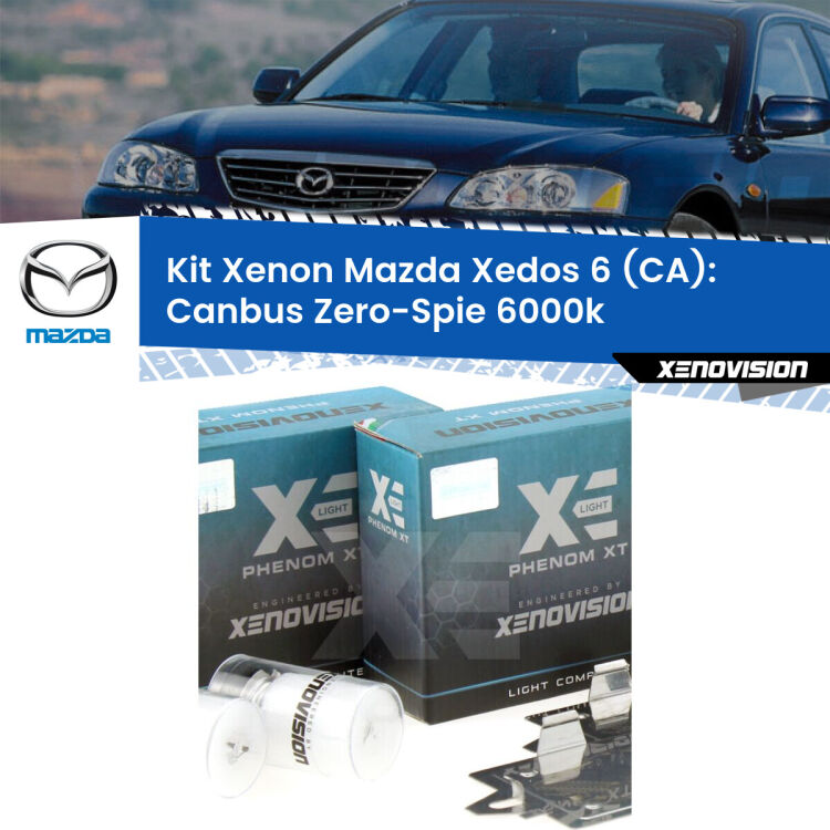 <strong>Kit Xenon&nbsp;</strong><strong>H1&nbsp;</strong><strong>Professionale</strong> per fari anabbaglianti Mazda Xedos 6 CA ((1992 - 1999)). Taglio di luce perfetto, zero riverberi. Canbus zero spie. Qualit&agrave; Massima Garantita.