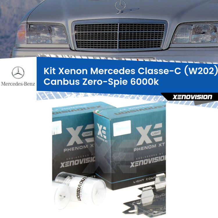 <strong>Kit Xenon&nbsp;</strong><strong>H1&nbsp;</strong><strong>Professionale</strong> per fari anabbaglianti Mercedes Classe-C W202 ((1993 - 1996)). Taglio di luce perfetto, zero riverberi. Canbus zero spie. Qualit&agrave; Massima Garantita.