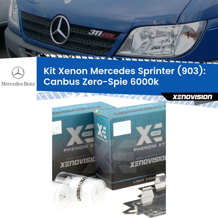 <strong>Kit Xenon&nbsp;</strong><strong>H1&nbsp;</strong><strong>Professionale</strong> per fari anabbaglianti Mercedes Sprinter 903 ((1995 - 2000)). Taglio di luce perfetto, zero riverberi. Canbus zero spie. Qualit&agrave; Massima Garantita.