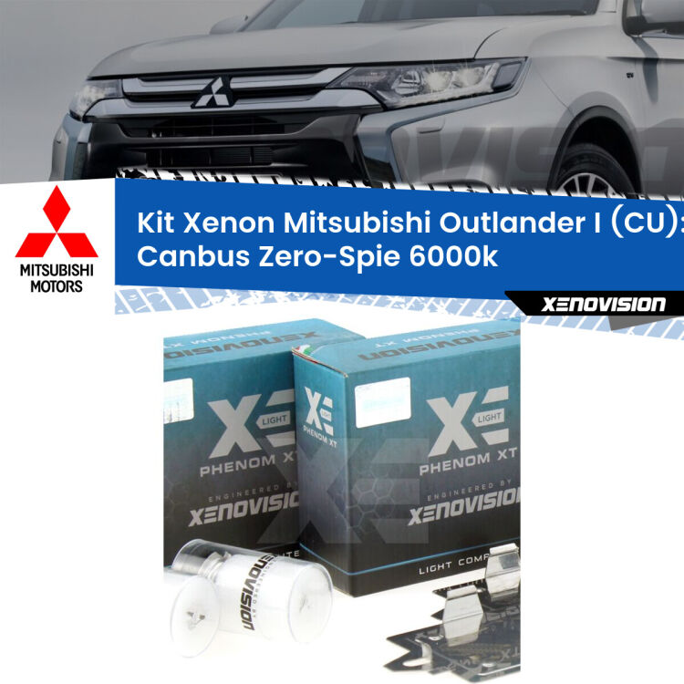 <strong>Kit Xenon&nbsp;</strong><strong>H1&nbsp;</strong><strong>Professionale</strong> per fari anabbaglianti Mitsubishi Outlander I CU ((a parabola doppia)). Taglio di luce perfetto, zero riverberi. Canbus zero spie. Qualit&agrave; Massima Garantita.