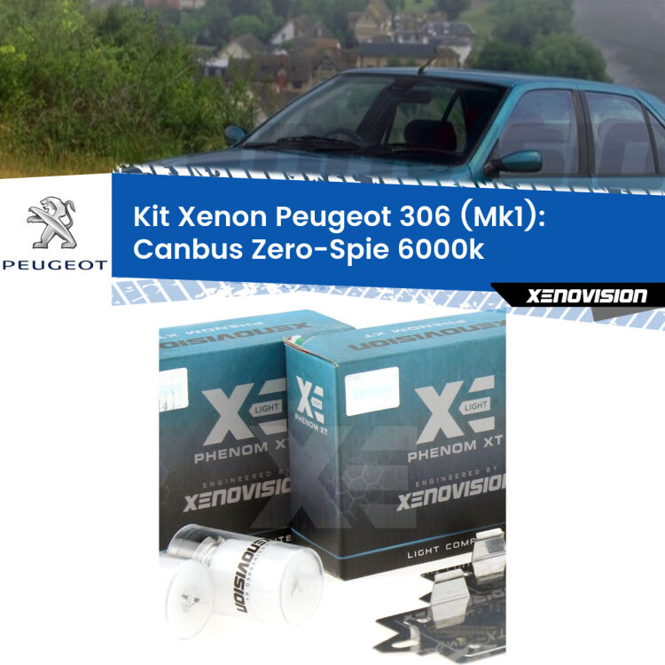 <strong>Kit Xenon&nbsp;</strong><strong>H1&nbsp;</strong><strong>Professionale</strong> per fari anabbaglianti Peugeot 306 Mk1 ((1993 - 2001)). Taglio di luce perfetto, zero riverberi. Canbus zero spie. Qualit&agrave; Massima Garantita.