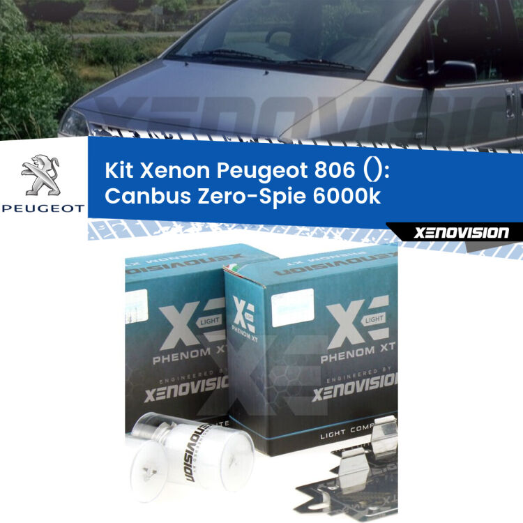 <strong>Kit Xenon&nbsp;</strong><strong>H1&nbsp;</strong><strong>Professionale</strong> per fari anabbaglianti Peugeot 806  ((1994 - 2002)). Taglio di luce perfetto, zero riverberi. Canbus zero spie. Qualit&agrave; Massima Garantita.