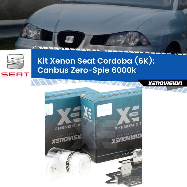 <strong>Kit Xenon&nbsp;</strong><strong>H1&nbsp;</strong><strong>Professionale</strong> per fari anabbaglianti Seat Cordoba 6K ((prima serie)). Taglio di luce perfetto, zero riverberi. Canbus zero spie. Qualit&agrave; Massima Garantita.