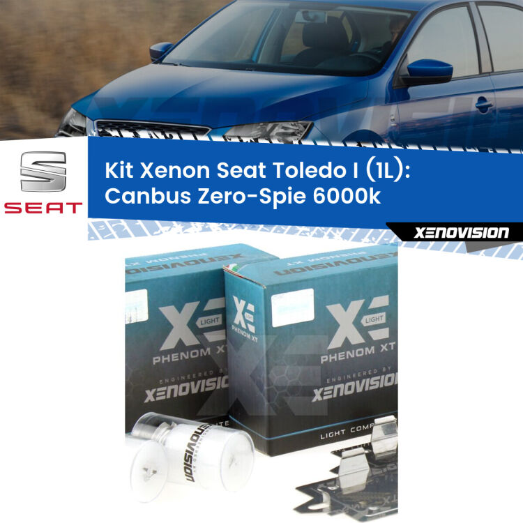 <strong>Kit Xenon&nbsp;</strong><strong>H1&nbsp;</strong><strong>Professionale</strong> per fari anabbaglianti Seat Toledo I 1L ((1991 - 1999)). Taglio di luce perfetto, zero riverberi. Canbus zero spie. Qualit&agrave; Massima Garantita.