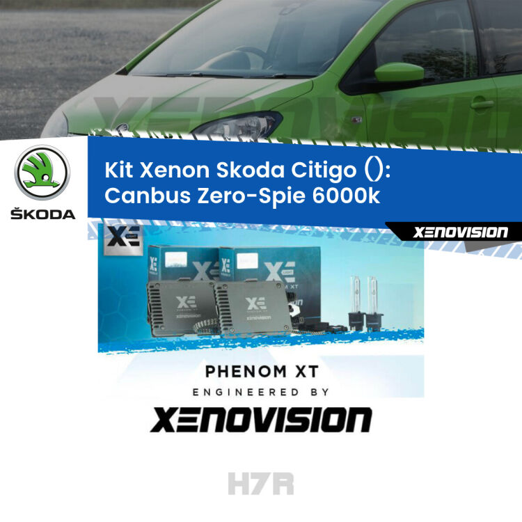 <strong>Kit Xenon </strong><strong>H7R</strong><strong> </strong><strong>Professionale</strong> Skoda Citigo</strong>  (con parabola doppia). Taglio di luce perfetto, zero spie e riverberi. Leggendaria elettronica Canbus Xenovision. Qualità Massima Garantita.