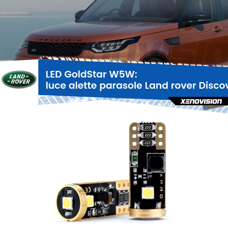 <strong>Luce Alette Parasole LED Land rover Discovery III</strong> L319 2004 - 2009: ottima luminosità a 360 gradi. Si inseriscono ovunque. Canbus, Top Quality.