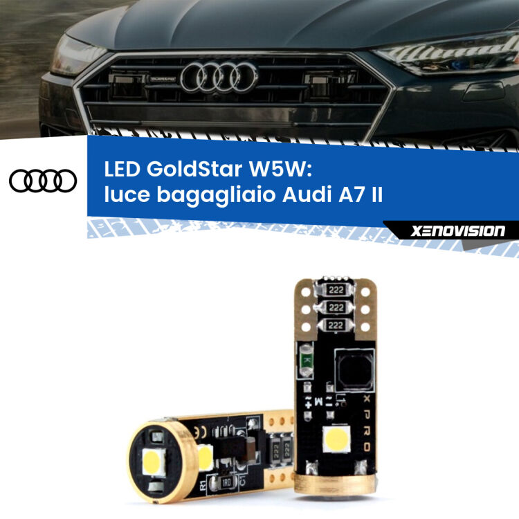 <strong>Luce Bagagliaio LED Audi A7</strong> II 2019 in poi: ottima luminosità a 360 gradi. Si inseriscono ovunque. Canbus, Top Quality.