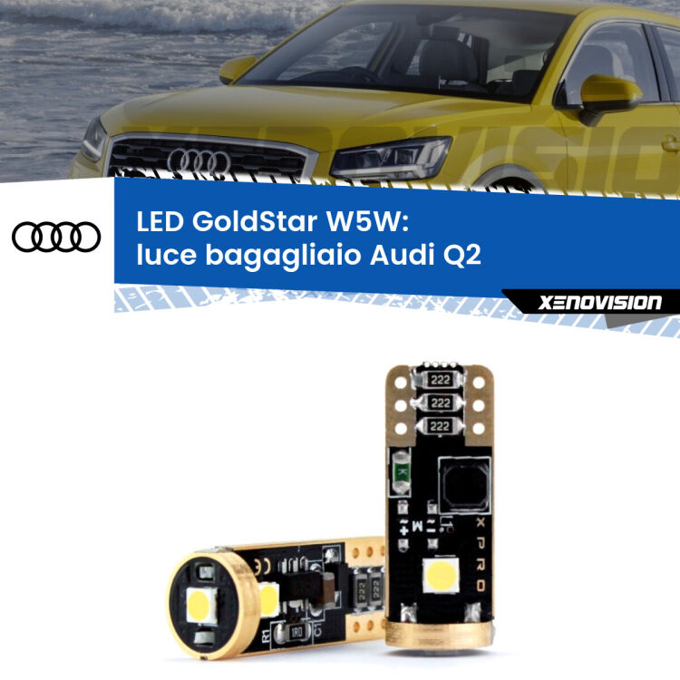 <strong>Luce Bagagliaio LED Audi Q2</strong>  2016 - 2018: ottima luminosità a 360 gradi. Si inseriscono ovunque. Canbus, Top Quality.