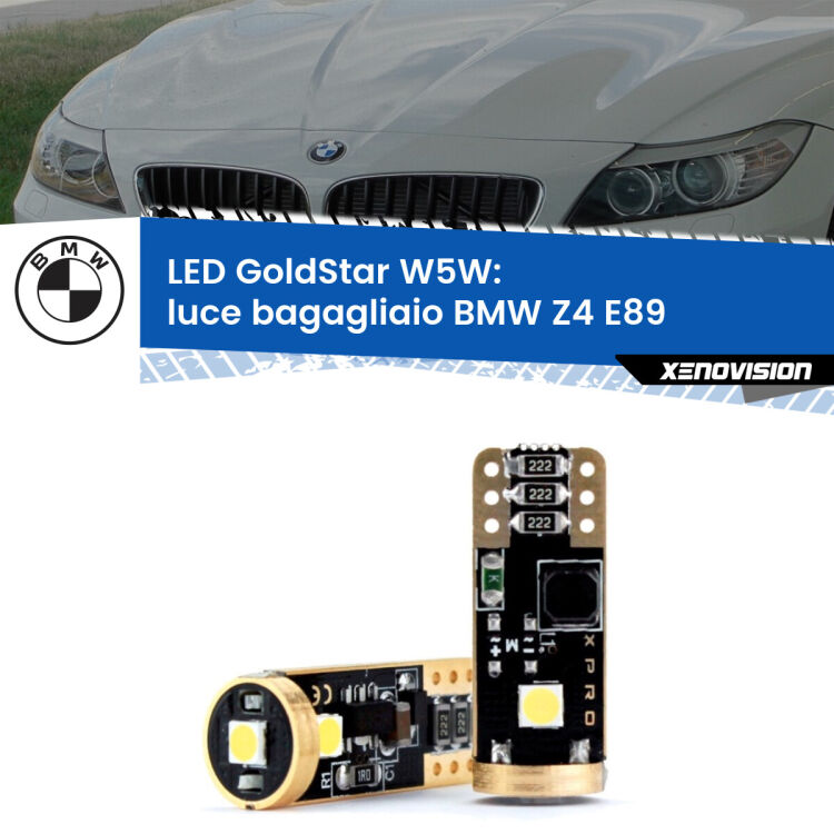 <strong>Luce Bagagliaio LED BMW Z4</strong> E89 2009 - 2016: ottima luminosità a 360 gradi. Si inseriscono ovunque. Canbus, Top Quality.