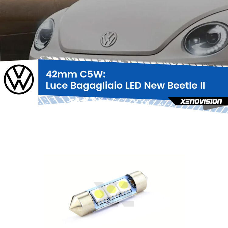 Lampadina eccezionalmente duratura, canbus e luminosa. C5W 42mm perfetto per Luce Bagagliaio LED VW New Beetle (II) 2011 - 2019<br />.