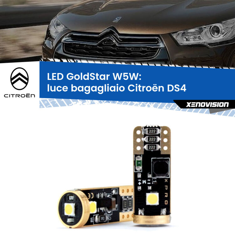 <strong>Luce Bagagliaio LED Citroën DS4</strong>  2011 - 2015: ottima luminosità a 360 gradi. Si inseriscono ovunque. Canbus, Top Quality.