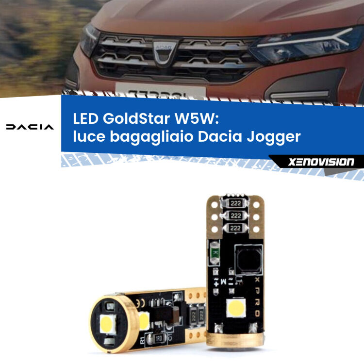 <strong>Luce Bagagliaio LED Dacia Jogger</strong>  2021 in poi: ottima luminosità a 360 gradi. Si inseriscono ovunque. Canbus, Top Quality.