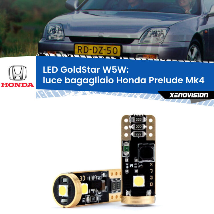 <strong>Luce Bagagliaio LED Honda Prelude</strong> Mk4 1992 - 1996: ottima luminosità a 360 gradi. Si inseriscono ovunque. Canbus, Top Quality.