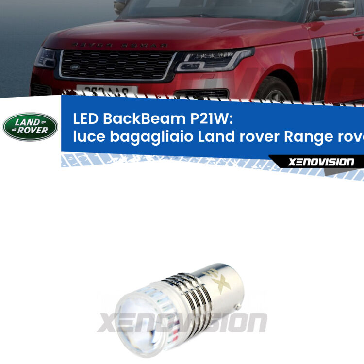 <strong>Luce Bagagliaio LED per Land rover Range rover II</strong> P38A 1994 - 2002. Lampada <strong>P21W</strong> canbus. Illumina a giorno con questo straordinario cannone LED a luminosità estrema.