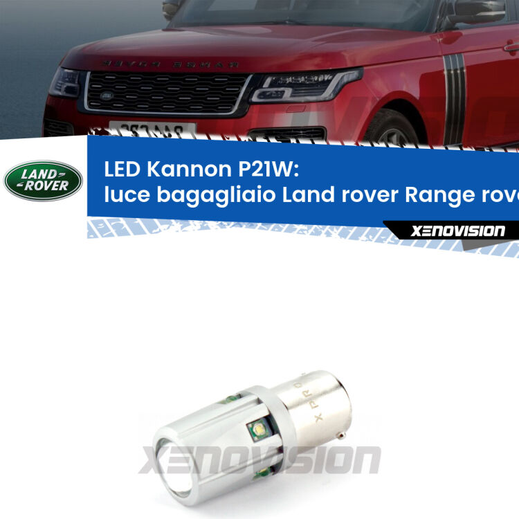 <strong>LED per Luce Bagagliaio Land rover Range rover II P38A 1994 - 2002.</strong>Lampadina P21W con una poderosa illuminazione frontale rafforzata da 5 potenti chip laterali.