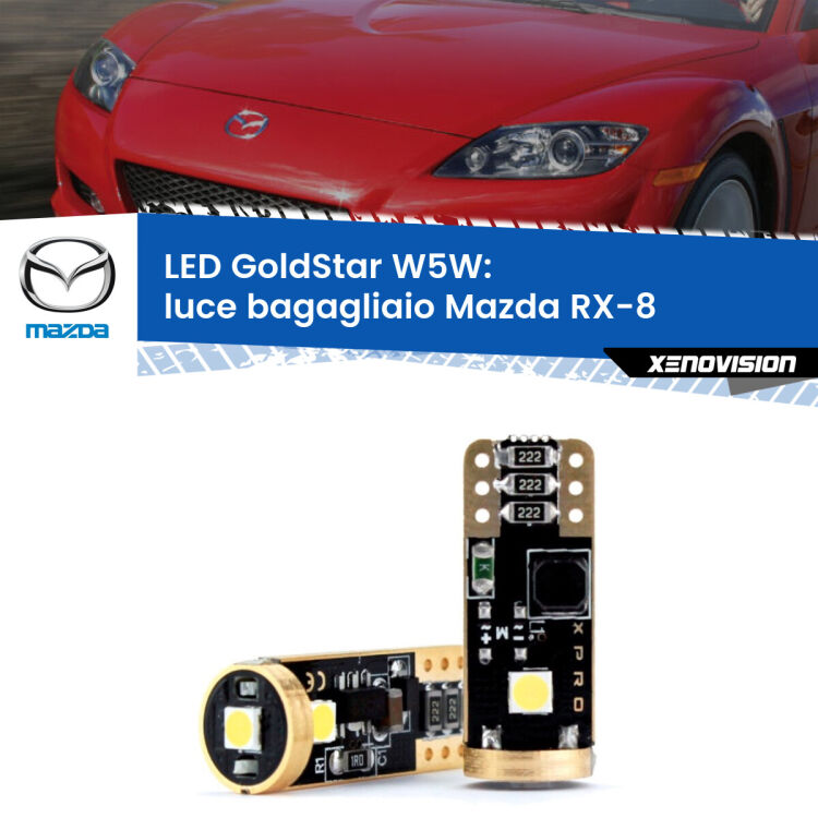 <strong>Luce Bagagliaio LED Mazda RX-8</strong>  2003 - 2012: ottima luminosità a 360 gradi. Si inseriscono ovunque. Canbus, Top Quality.