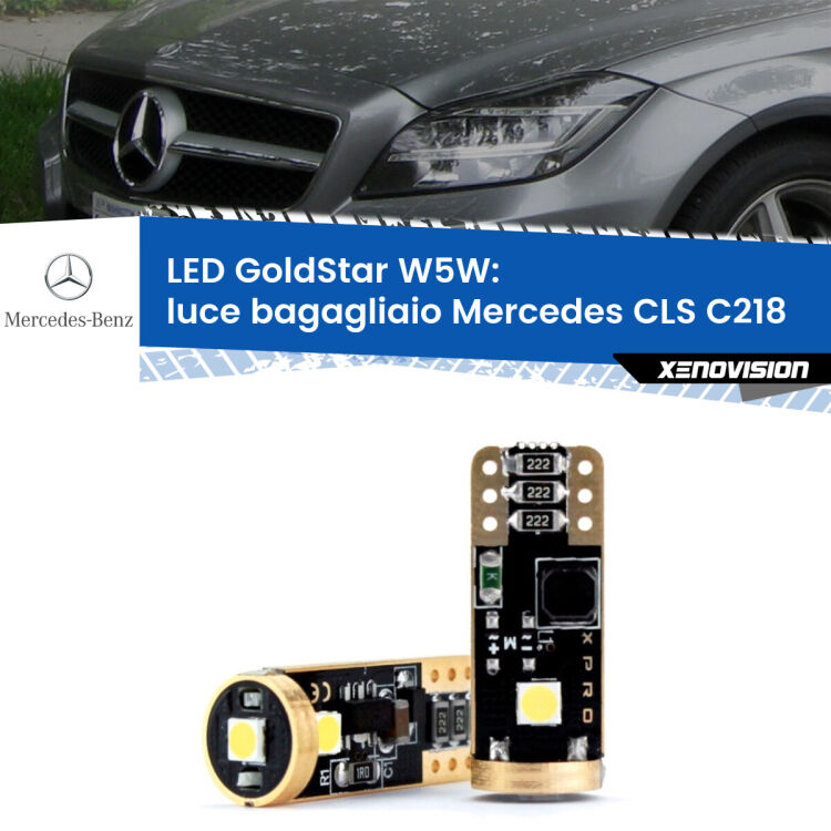 <strong>Luce Bagagliaio LED Mercedes CLS</strong> C218 2011 - 2017: ottima luminosità a 360 gradi. Si inseriscono ovunque. Canbus, Top Quality.