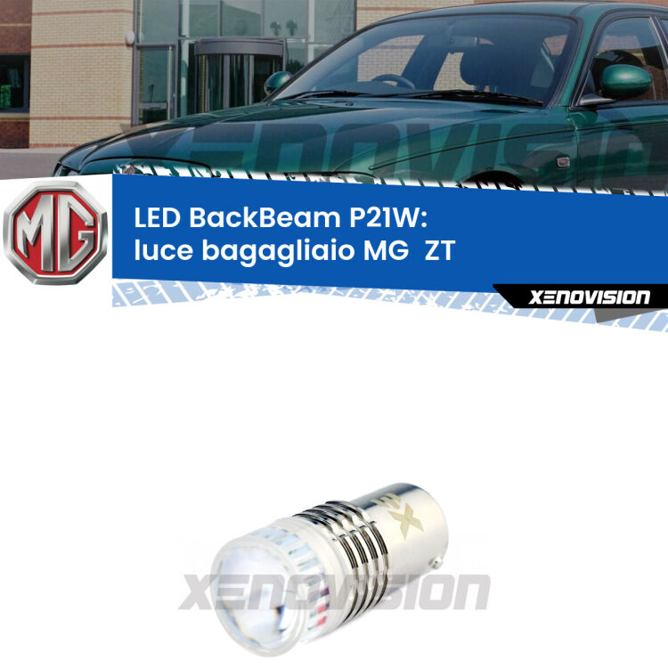 <strong>Luce Bagagliaio LED per MG  ZT</strong>  2001 - 2005. Lampada <strong>P21W</strong> canbus. Illumina a giorno con questo straordinario cannone LED a luminosità estrema.