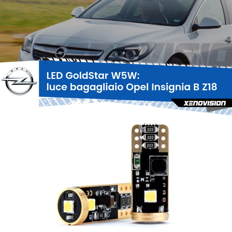 <strong>Luce Bagagliaio LED Opel Insignia B</strong> Z18 2017 in poi: ottima luminosità a 360 gradi. Si inseriscono ovunque. Canbus, Top Quality.