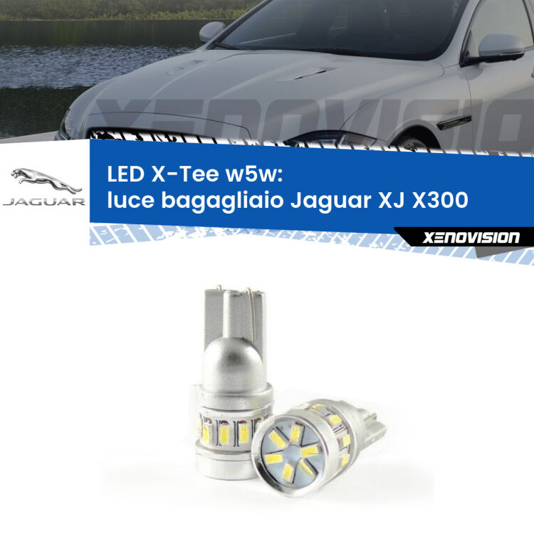 <strong>LED luce bagagliaio per Jaguar XJ</strong> X300 1994 - 1997. Lampade <strong>W5W</strong> modello X-Tee Xenovision top di gamma.