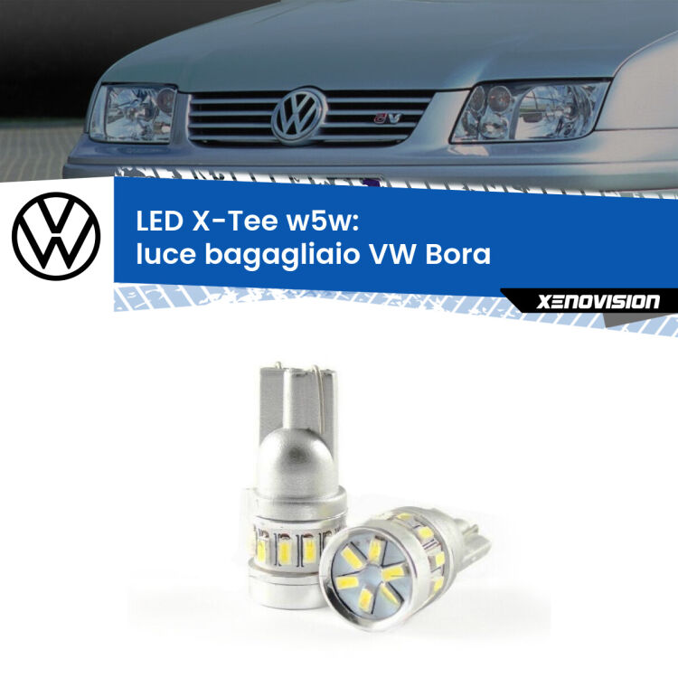 <strong>LED luce bagagliaio per VW Bora</strong>  Versione 1. Lampade <strong>W5W</strong> modello X-Tee Xenovision top di gamma.