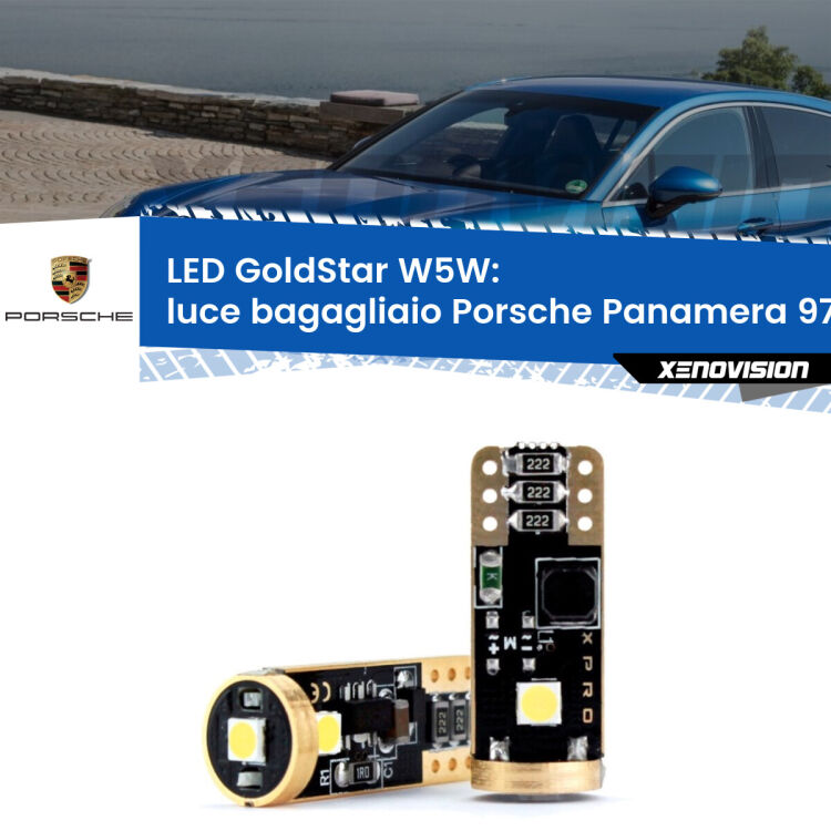 <strong>Luce Bagagliaio LED Porsche Panamera</strong> 970 2009 - 2016: ottima luminosità a 360 gradi. Si inseriscono ovunque. Canbus, Top Quality.