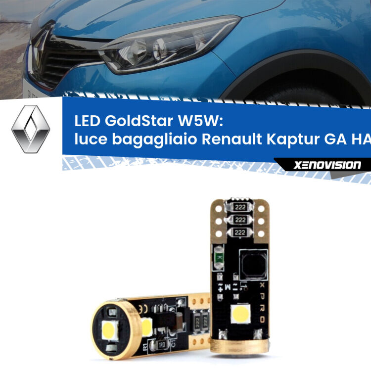 <strong>Luce Bagagliaio LED Renault Kaptur GA</strong> HA 2016 - 2018: ottima luminosità a 360 gradi. Si inseriscono ovunque. Canbus, Top Quality.