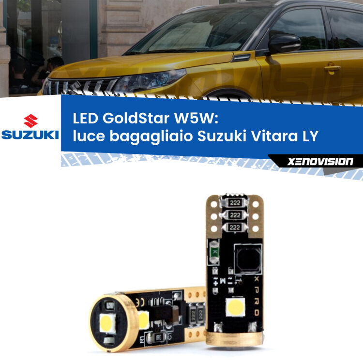 <strong>Luce Bagagliaio LED Suzuki Vitara</strong> LY 2015 in poi: ottima luminosità a 360 gradi. Si inseriscono ovunque. Canbus, Top Quality.