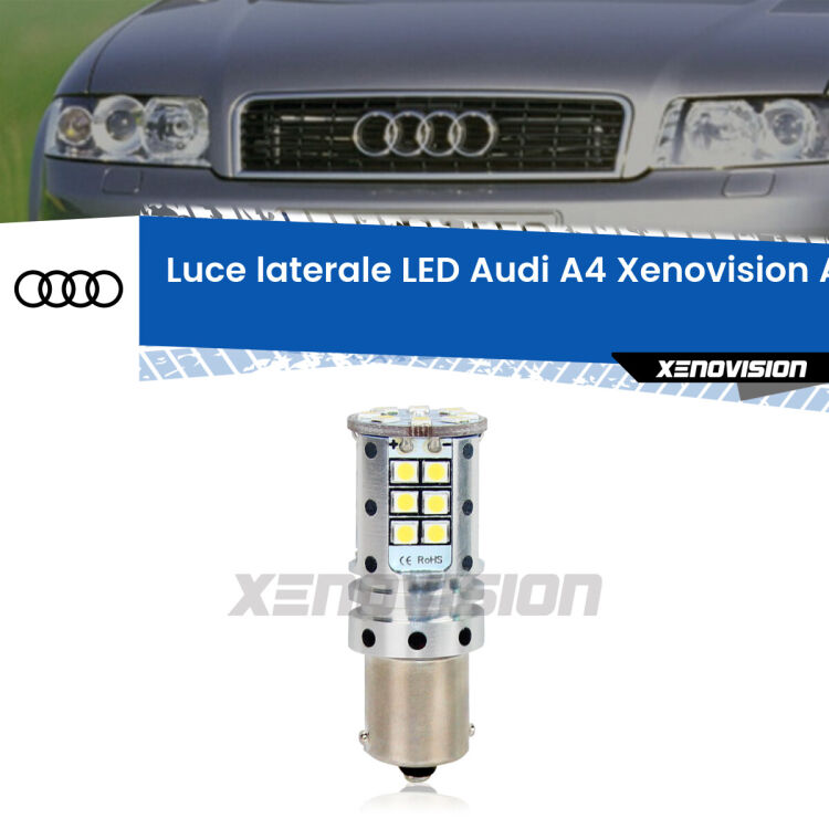 <strong>LED </strong><strong>P21W</strong><strong> p</strong><strong><strong>e</strong>r luce laterale Audi A4</strong>. 8x volte più luce, No Hyperflash, dimensioni compatte. Qualità Massima.