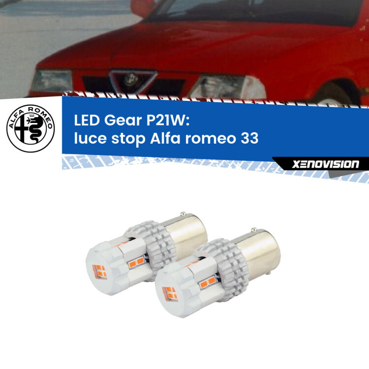 <p>Coppia <strong>LED P21W Rossi per </strong><strong>luce Stop</strong> <strong>Alfa romeo</strong> <strong>33 </strong> 1990 - 1994: ultracompatti, illuminazione a 360 gradi e Canbus. Qualità Massima.</p>
<div> </div>