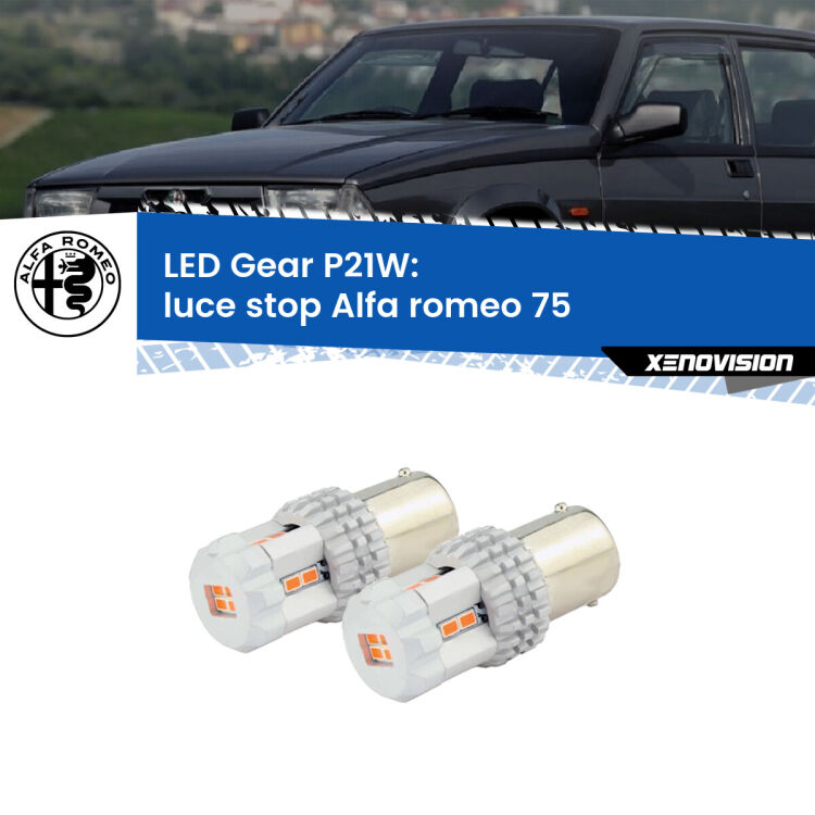 <p>Coppia <strong>LED P21W Rossi per </strong><strong>luce Stop</strong> <strong>Alfa romeo</strong> <strong>75 </strong> 1985 - 1992: ultracompatti, illuminazione a 360 gradi e Canbus. Qualità Massima.</p>
<div> </div>