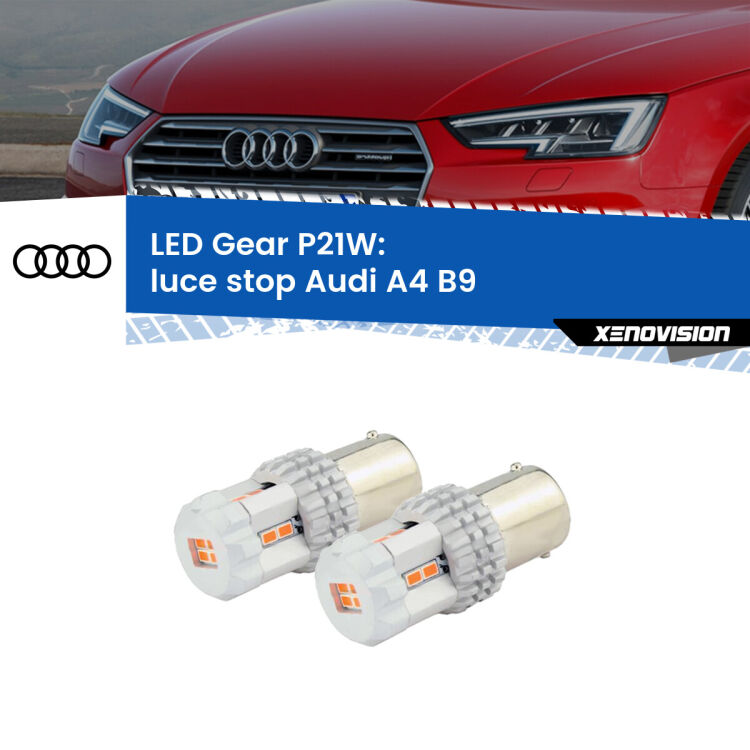 <p>Coppia <strong>LED P21W Rossi per </strong><strong>luce Stop</strong> <strong>Audi</strong> <strong>A4 </strong>(B9) 2015 - 2019: ultracompatti, illuminazione a 360 gradi e Canbus. Qualità Massima.</p>
<div> </div>