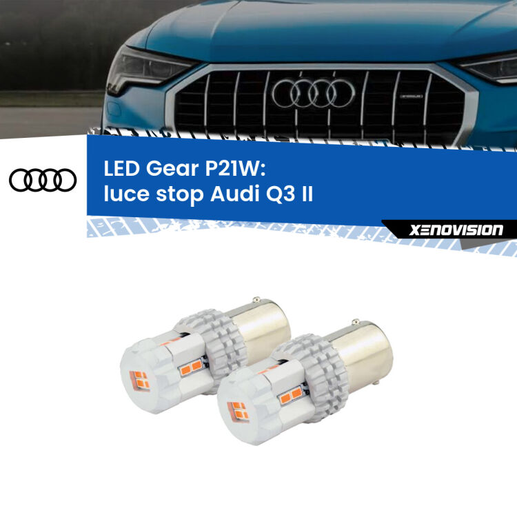 <p>Coppia <strong>LED P21W Rossi per </strong><strong>luce Stop</strong> <strong>Audi</strong> <strong>Q3 </strong>(II) 2019 in poi: ultracompatti, illuminazione a 360 gradi e Canbus. Qualità Massima.</p>
<div> </div>