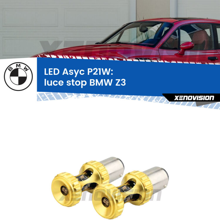 <strong>Luce Stop LED per BMW Z3</strong>  1997 - 2003. Coppia lampade <strong>P21W</strong> super canbus Rosse modello Gear2.