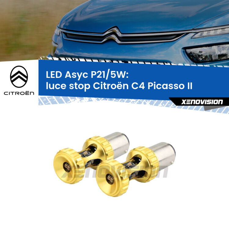 <strong>luce stop LED per Citroën C4 Picasso</strong> II 2013 in poi. Lampadina <strong>P21/5W</strong> rossa Canbus modello Asyc Xenovision.