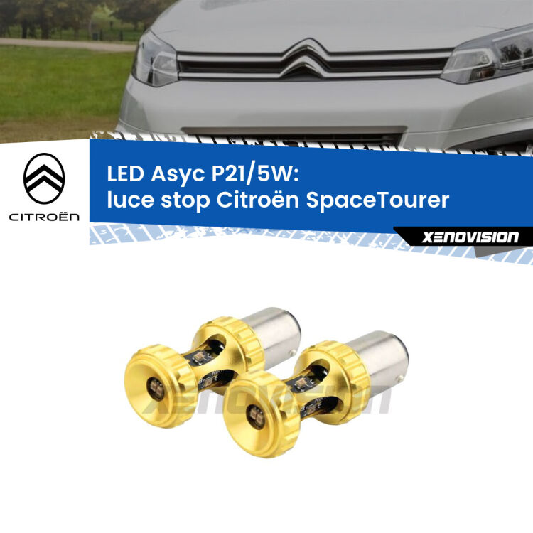 <strong>luce stop LED per Citroën SpaceTourer</strong>  2016 in poi. Lampadina <strong>P21/5W</strong> rossa Canbus modello Asyc Xenovision.