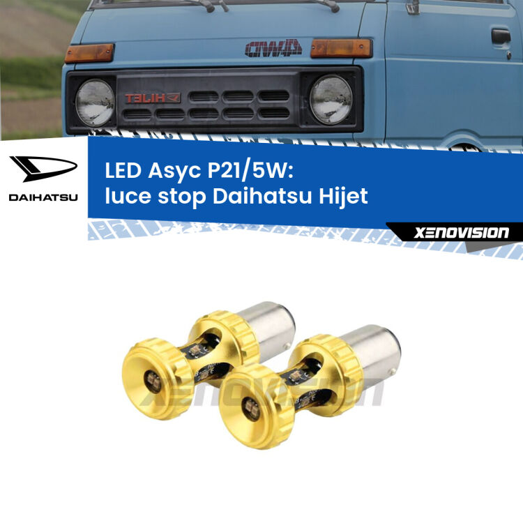 <strong>luce stop LED per Daihatsu Hijet</strong>  1992 - 2005. Lampadina <strong>P21/5W</strong> rossa Canbus modello Asyc Xenovision.