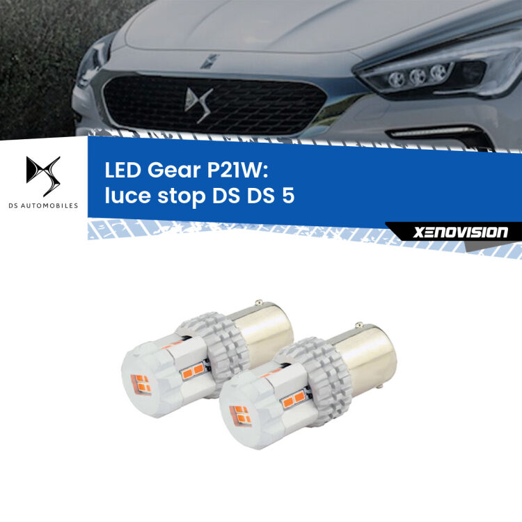 <p>Coppia <strong>LED P21W Rossi per </strong><strong>luce Stop</strong> <strong>DS</strong> <strong>DS 5 </strong> 2015 in poi: ultracompatti, illuminazione a 360 gradi e Canbus. Qualità Massima.</p>
<div> </div>