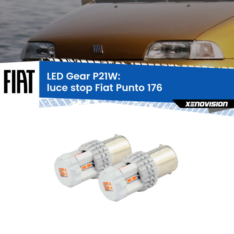 <p>Coppia <strong>LED P21W Rossi per </strong><strong>luce Stop</strong> <strong>Fiat</strong> <strong>Punto </strong>(176) 1993 - 1999: ultracompatti, illuminazione a 360 gradi e Canbus. Qualità Massima.</p>
<div> </div>