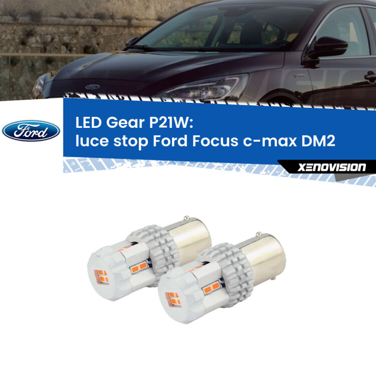 <p>Coppia <strong>LED P21W Rossi per </strong><strong>luce Stop</strong> <strong>Ford</strong> <strong>Focus c-max </strong>(DM2) 2003 - 2007: ultracompatti, illuminazione a 360 gradi e Canbus. Qualità Massima.</p>
<div> </div>