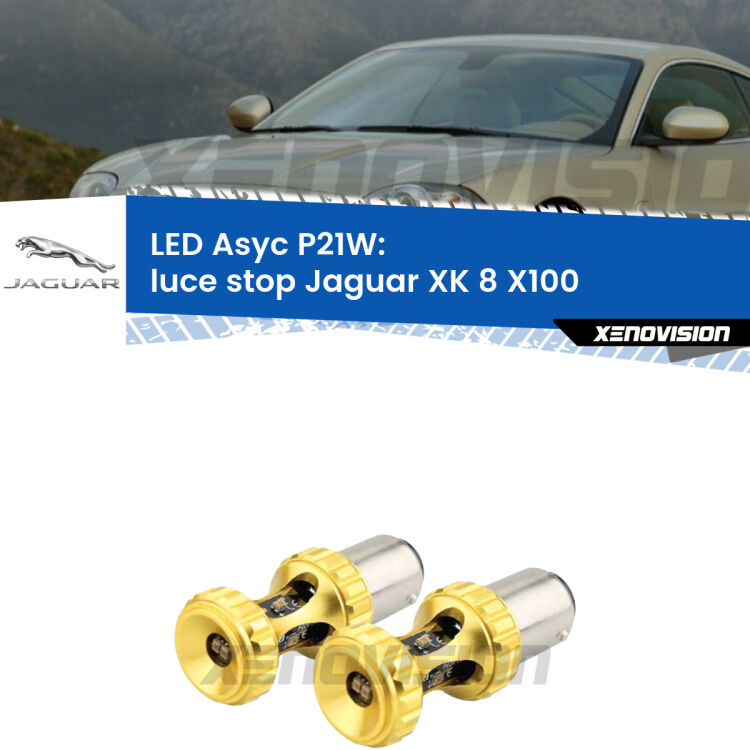 <strong>Luce Stop LED per Jaguar XK 8</strong> X100 1996 - 2005. Coppia lampade <strong>P21W</strong> super canbus Rosse modello Gear2.