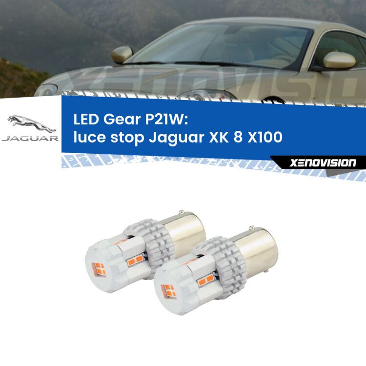 <p>Coppia <strong>LED P21W Rossi per </strong><strong>luce Stop</strong> <strong>Jaguar</strong> <strong>XK 8 </strong>(X100) 1996 - 2005: ultracompatti, illuminazione a 360 gradi e Canbus. Qualità Massima.</p>
<div> </div>